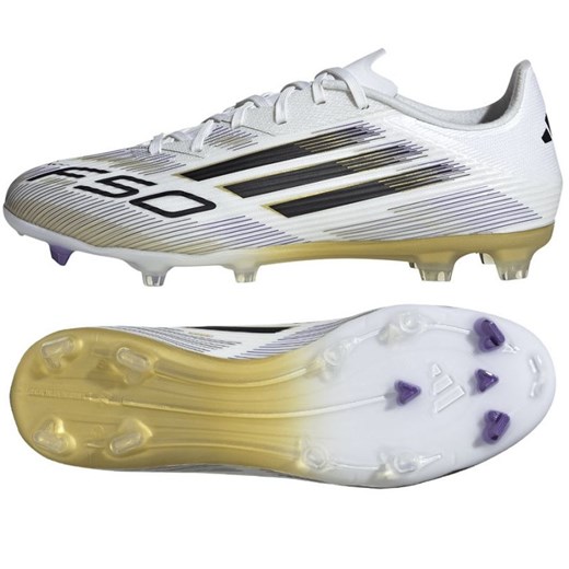 Buty piłkarskie adidas F50 League FG/MG JI0005 białe ze sklepu ButyModne.pl w kategorii Buty sportowe męskie - zdjęcie 184024960