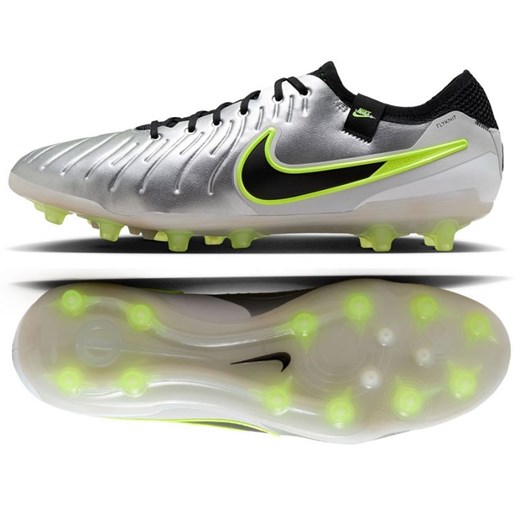 Buty piłkarskie Nike Tiempo Legend 10 Elite AG-Pro DV4330-001 srebrny ze sklepu ButyModne.pl w kategorii Buty sportowe męskie - zdjęcie 184024990
