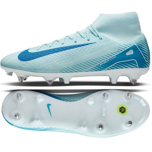 Buty piłkarskie Nike Zoom Mercurial Superfly 10 Academy SG-Pro Ac FQ8336-400 niebieskie ze sklepu ButyModne.pl w kategorii Buty sportowe męskie - zdjęcie 184025002