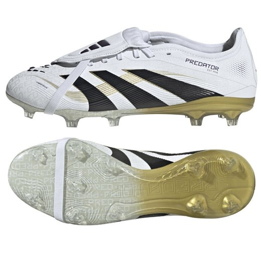Buty piłkarskie adidas Predator Pro Ft Fg JR4770 białe ze sklepu ButyModne.pl w kategorii Buty sportowe męskie - zdjęcie 184025012
