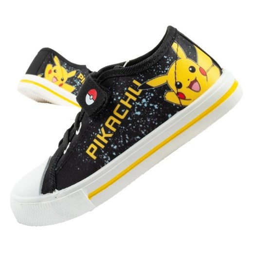 Buty Leomil Pokemon PO000783 czarne ze sklepu ButyModne.pl w kategorii Trampki dziecięce - zdjęcie 184025032