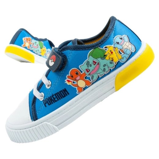 Buty Leomil Pokemon PO003309 niebieskie ze sklepu ButyModne.pl w kategorii Trampki dziecięce - zdjęcie 184025034