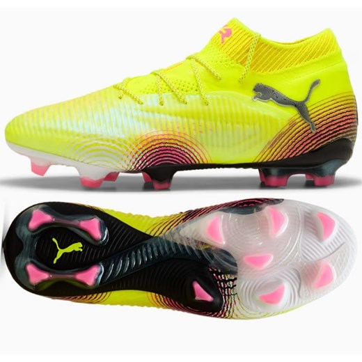 Buty piłkarskie Puma Future 8 Ultimate Fg M 108138-03 żółte ze sklepu ButyModne.pl w kategorii Buty sportowe męskie - zdjęcie 184025094