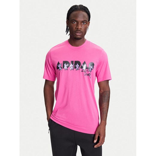 adidas T-Shirt Jeremy Scott JL7619 Różowy Regular Fit ze sklepu MODIVO w kategorii T-shirty męskie - zdjęcie 184025300