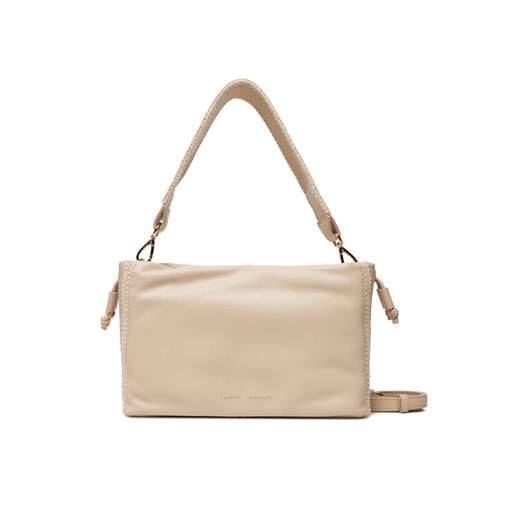 Torebka Tommy Hilfiger Th Soft Summer Mini Bucket AW0AW17541 Beżowy ze sklepu eobuwie.pl w kategorii Listonoszki - zdjęcie 184026024