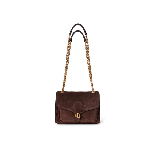 Torebka LAUREN RALPH LAUREN 431974553002 Brązowy ze sklepu eobuwie.pl w kategorii Kopertówki - zdjęcie 184026034