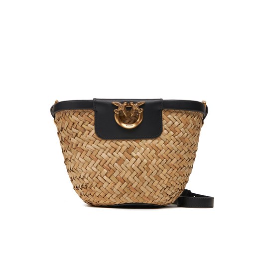 Torebka PINKO Love Summer Bucket PE 25 PLTT 103325 A1RL Beżowy ze sklepu eobuwie.pl w kategorii Listonoszki - zdjęcie 184026083