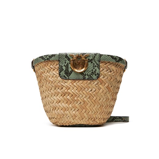PINKO Torebka Love Summer Bucket PE 25 PLTT 103325 A2GO Beżowy ze sklepu MODIVO w kategorii Listonoszki - zdjęcie 184026671