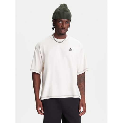 adidas T-Shirt Trefoil Essentials JW0970 Biały Regular Fit ze sklepu MODIVO w kategorii T-shirty męskie - zdjęcie 184026673