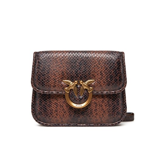 PINKO Torebka Love Box Bag Fl Mini PE 25 PLTT 104297 A2CH Brązowy ze sklepu MODIVO w kategorii Listonoszki - zdjęcie 184026682