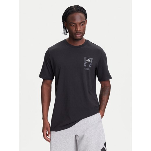 adidas T-Shirt Stadium Crowd lJX7474 Czarny Loose Fit ze sklepu MODIVO w kategorii T-shirty męskie - zdjęcie 184026740
