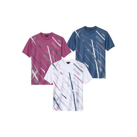Zestaw 3 koszulek Sport ze sklepu Atlas For Men w kategorii T-shirty męskie - zdjęcie 184029583