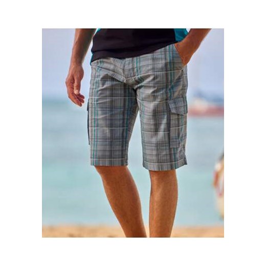 Luźne bermudy w kratę ze sklepu Atlas For Men w kategorii Spodenki męskie - zdjęcie 184029603