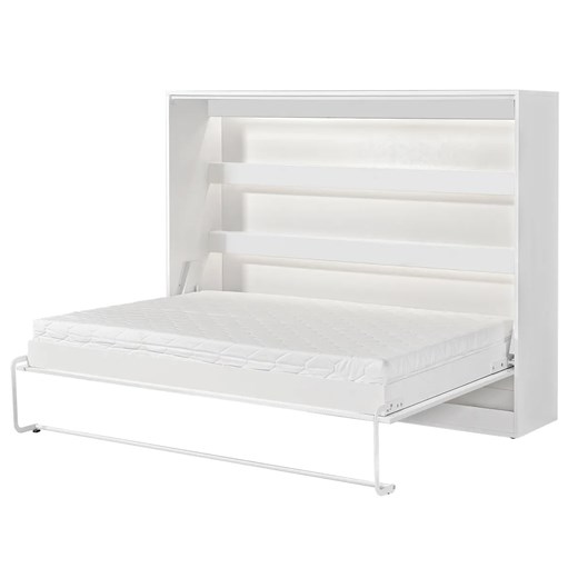 Tapczan biały z półką 140x200 D7-D38 ze sklepu Edinos.pl w kategorii Łóżka i materace - zdjęcie 184029992