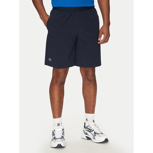 Lacoste Szorty tenisowe GH7452 Granatowy Regular Fit ze sklepu MODIVO w kategorii Spodenki męskie - zdjęcie 184030160
