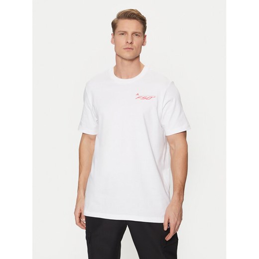 adidas Koszulka techniczna F50 History Graphic JD8219 Biały Regular Fit ze sklepu MODIVO w kategorii T-shirty męskie - zdjęcie 184030182