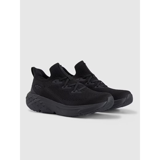 Damskie sneakersy 4F Velocity E-knit 4FRSS25FSPOF171 - czarne ze sklepu Sportstylestory.com w kategorii Buty sportowe damskie - zdjęcie 184030644