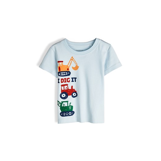 GATE Bawełniana koszulka z nadrukiem 3Y ze sklepu gateshop w kategorii T-shirty chłopięce - zdjęcie 184030744
