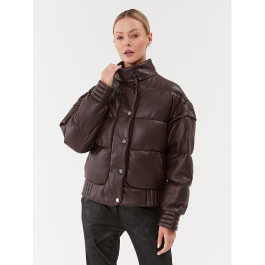 Guess Kurtka zimowa Ivana W3BL12 WFSP0 Brązowy Regular Fit ze sklepu MODIVO w kategorii Kurtki damskie - zdjęcie 184030810