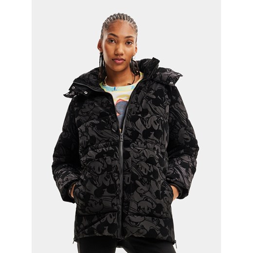 Desigual Kurtka przejściowa 23WWEWB2 Czarny Regular Fit ze sklepu MODIVO w kategorii Kurtki damskie - zdjęcie 184030821