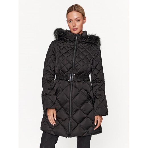 Guess Kurtka zimowa Olga W3BL36 WEX52 Czarny Regular Fit ze sklepu MODIVO w kategorii Kurtki damskie - zdjęcie 184030830