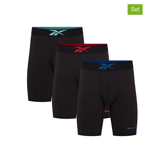 Reebok Bokserki (3 pary) &quot;Placer&quot; w kolorze czarnym Reebok L okazja Limango Polska