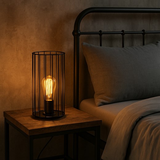 Loftowa lampka na stół DAVOS LOFT ze sklepu Lysne w kategorii Lampy stołowe - zdjęcie 184031253