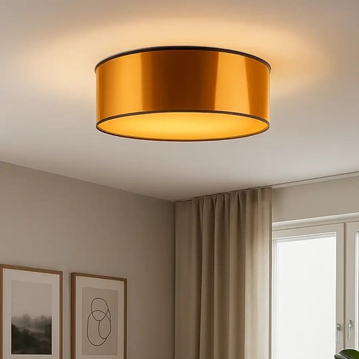 Plafon w kolorze miedzi DUBAJ MIRROR fi - 50 cm ze sklepu Lysne w kategorii Lampy sufitowe - zdjęcie 184031264