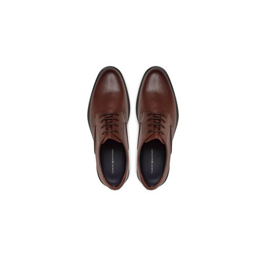 Półbuty Tommy Hilfiger Core Rwb Hilfiger Lth Shoe FM0FM04867 Brązowy Tommy Hilfiger 44 eobuwie.pl