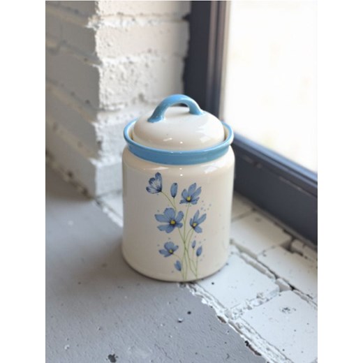 Sinsay - Ceramiczny pojemnik na żywność w stylu cottage - błękitny ze sklepu Sinsay w kategorii Pojemniki kuchenne - zdjęcie 184032560