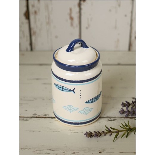 Sinsay - Ceramiczny pojemnik na żywność w stylu cottage - granatowy ze sklepu Sinsay w kategorii Pojemniki kuchenne - zdjęcie 184032564