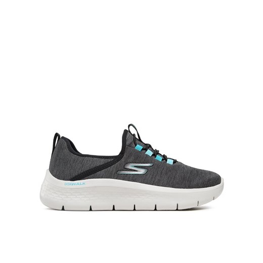 Sneakersy Skechers Go Walk Flex 124956/BLK Szary ze sklepu eobuwie.pl w kategorii Buty sportowe damskie - zdjęcie 184032651