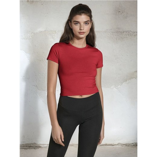 Sinsay - Crop top - czerwony ze sklepu Sinsay w kategorii Bluzki damskie - zdjęcie 184033131