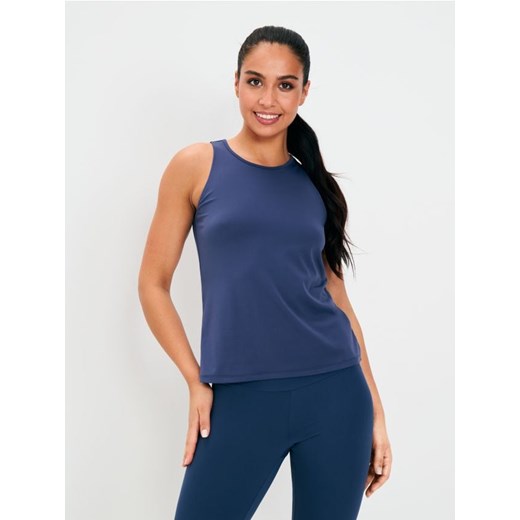 Sinsay - Sportowy top Gym Hard - granatowy ze sklepu Sinsay w kategorii Bluzki damskie - zdjęcie 184033151