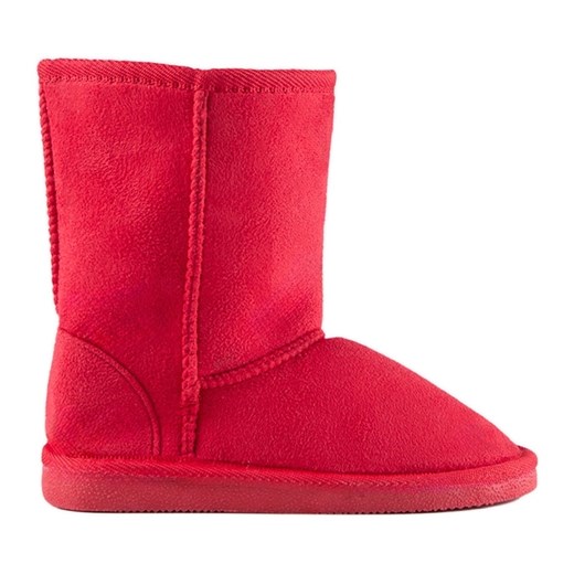 Mukluki czerwone zimowe buty dziecięce ze sklepu ButyModne.pl w kategorii Buty zimowe dziecięce - zdjęcie 184033502