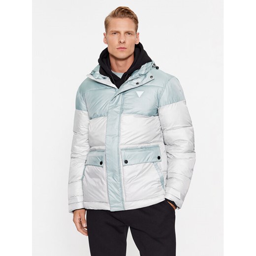 Guess Kurtka zimowa Z3BL02 WFQ80 Szary Regular Fit ze sklepu MODIVO w kategorii Kurtki męskie - zdjęcie 184034040