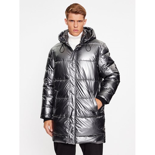 Guess Kurtka zimowa M3BL43 WEHC0 Srebrny Regular Fit ze sklepu MODIVO w kategorii Kurtki męskie - zdjęcie 184034064