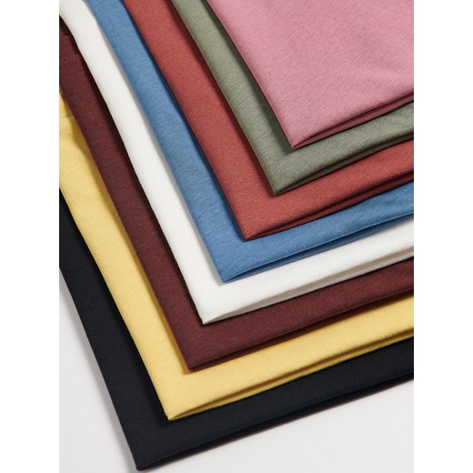 T-shirt męski czarny Reserved z krótkim rękawem 