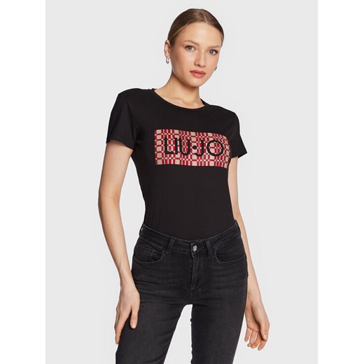 Liu Jo T-Shirt WA3467 JS923 Czarny Regular Fit ze sklepu MODIVO w kategorii Bluzki damskie - zdjęcie 184035823
