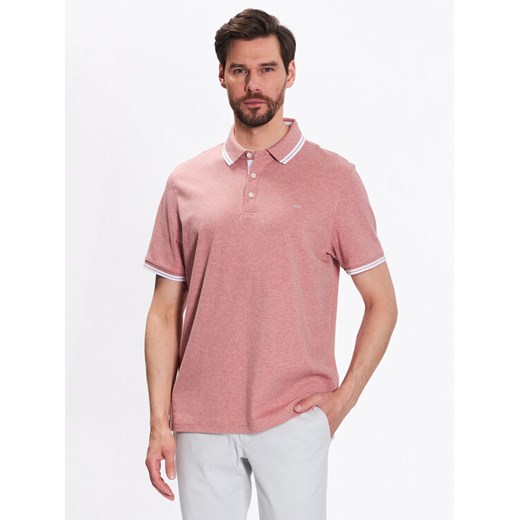 Michael Kors Polo CS15073C93 Różowy Regular Fit ze sklepu MODIVO w kategorii T-shirty męskie - zdjęcie 184035841