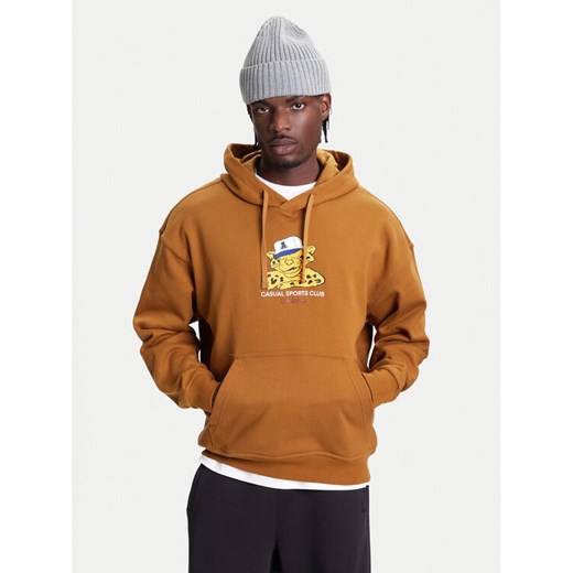 adidas Bluza Wabash JW0167 Brązowy Loose Fit ze sklepu MODIVO w kategorii Bluzy męskie - zdjęcie 184038414