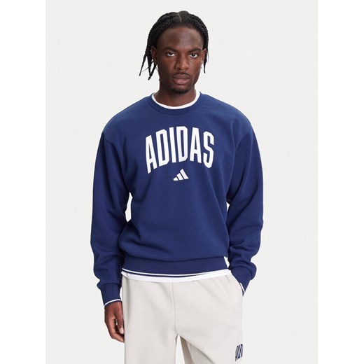adidas Bluza Collegiate JM1734 Niebieski Regular Fit ze sklepu MODIVO w kategorii Bluzy męskie - zdjęcie 184038424