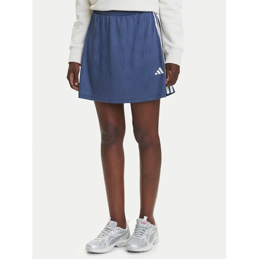 adidas Spódnica mini Stadium 3-Stripes Tennis Inspired Jacquard JV5632 Niebieski Regular Fit ze sklepu MODIVO w kategorii Spódnice - zdjęcie 184038473