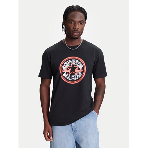 Converse T-Shirt Neon Sign All Star Patch 10027722-A01 Czarny Regular Fit ze sklepu MODIVO w kategorii T-shirty męskie - zdjęcie 184038482
