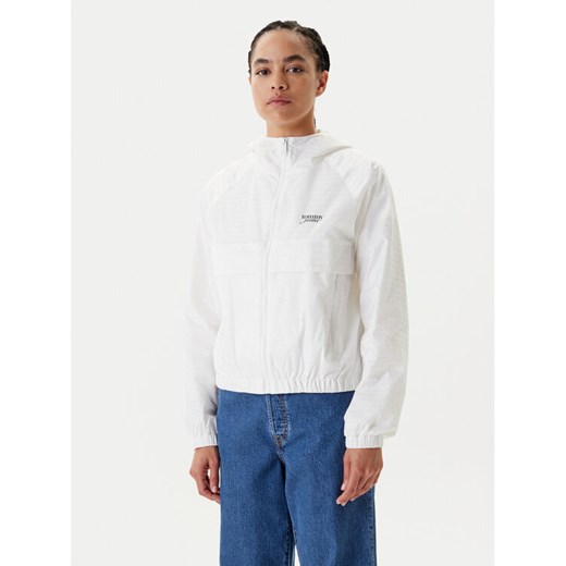 Tommy Jeans Wiatrówka Jacquard DW0DW20952 Écru Relaxed Fit ze sklepu MODIVO w kategorii Kurtki damskie - zdjęcie 184038510