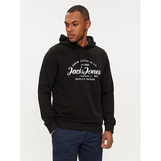 Jack&Jones Bluza Forest 12249237 Czarny Standard Fit ze sklepu MODIVO w kategorii Bluzy męskie - zdjęcie 184038563