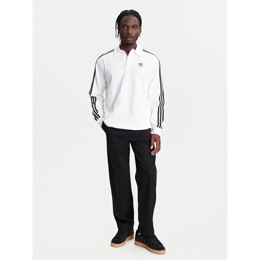Biały t-shirt męski Adidas w paski 