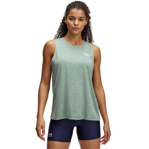 Damski top treningowy Under Armour Tech Tank Twist - zielony Under Armour XS okazyjna cena Sportstylestory.com