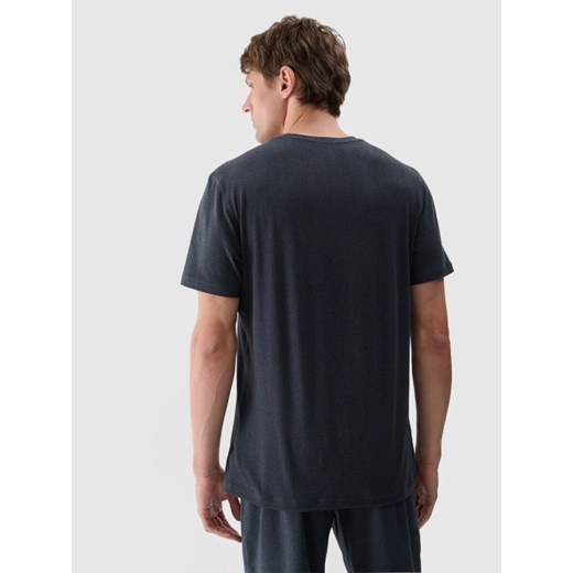 Męska koszulka treningowa 4F 4FWSS25TFTSM1344 - granatowa ze sklepu Sportstylestory.com w kategorii T-shirty męskie - zdjęcie 184040833