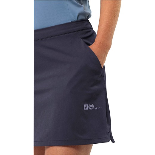 Spódnica Jack Wolfskin niebieska mini na wiosnę 